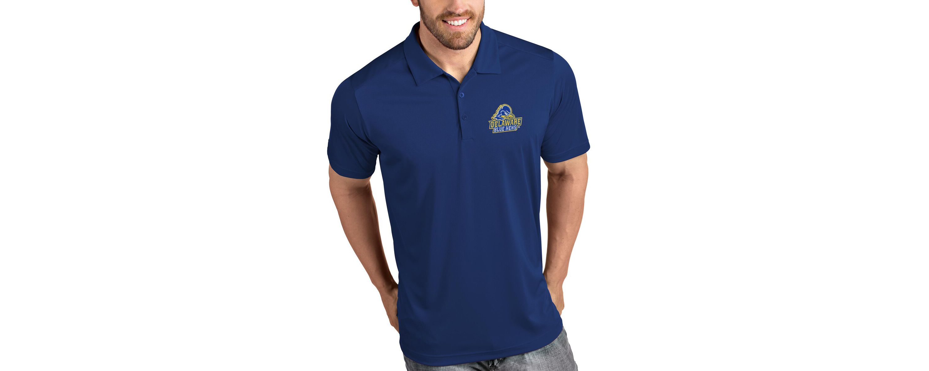 Delaware Fightin Blue Hens NCAA Delaware Fightin Hens Tribute Polo - Royal
