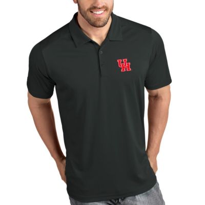 Antigua Men's NCAA Houston Cougars Tribute Polo - Charcoal