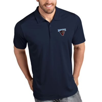 Antigua Men's Maine Black Bears NCAA Maine Bears Tribute Polo - Navy, Navy Blue, 4XL