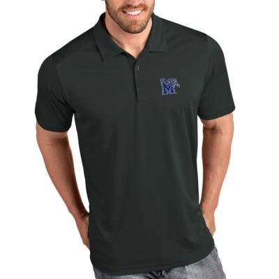 Antigua Men's NCAA Memphis Tigers Tribute Polo - Charcoal