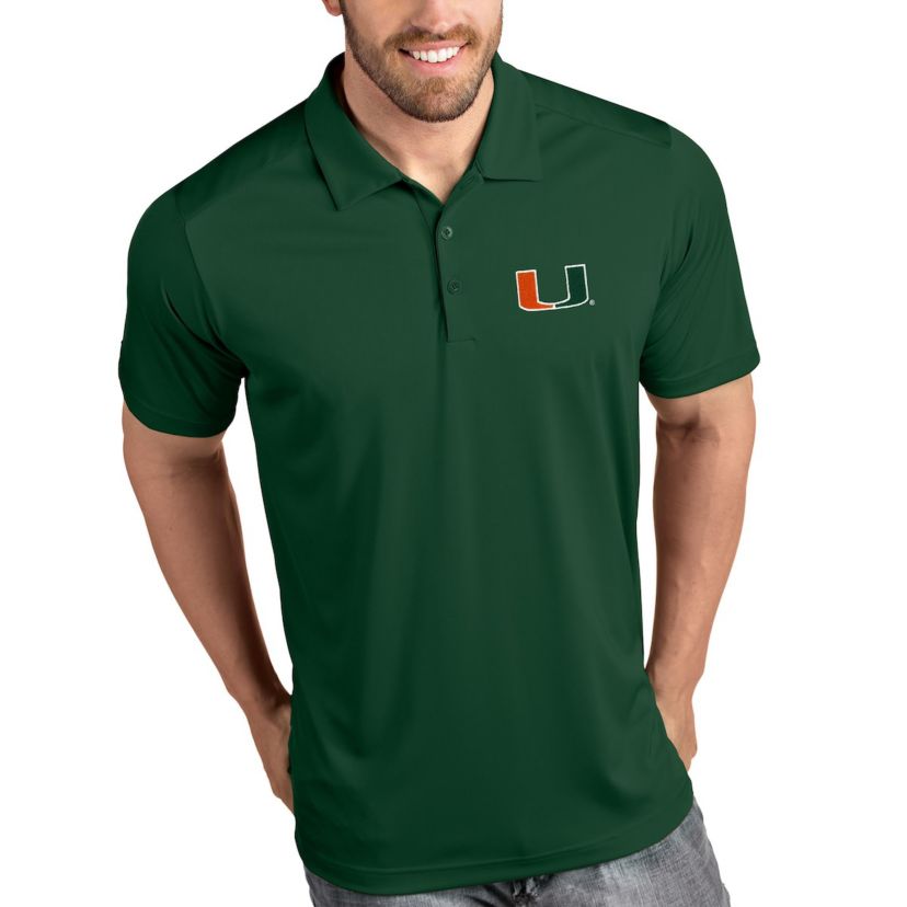 Miami (FL) Hurricanes NCAA Miami Hurricanes Tribute Polo - Green