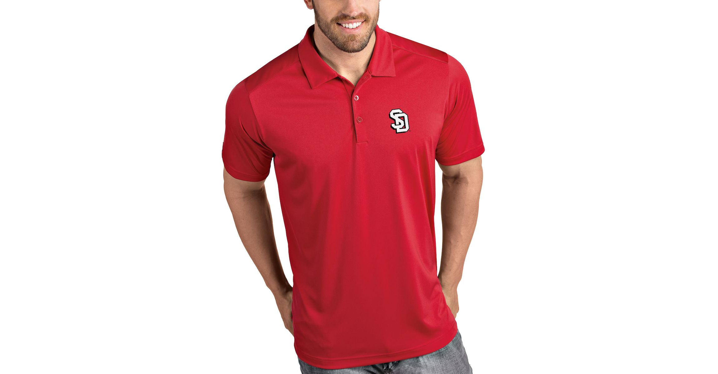 NCAA South Dakota Coyotes Tribute Polo - Red