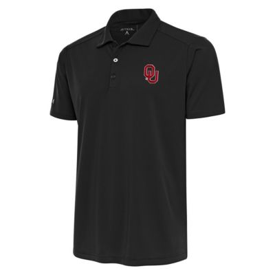 Antigua Men's NCAA Oklahoma Sooners Tribute Polo - Charcoal