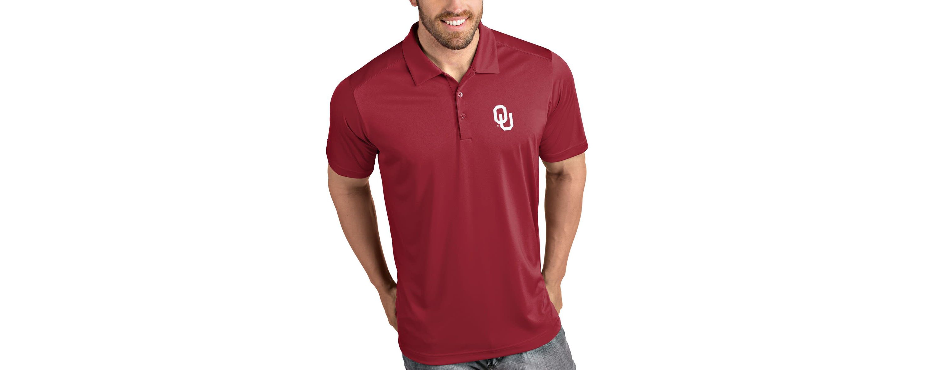NCAA Oklahoma Sooners Tribute Polo - Crimson