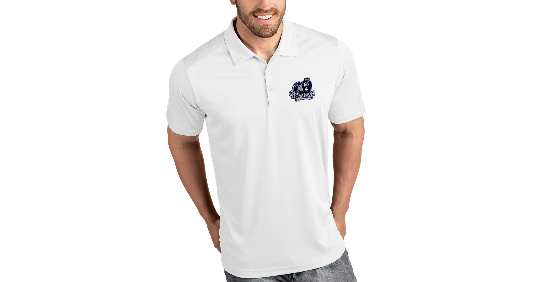NCAA Old Dominion Monarchs Tribute Polo - White