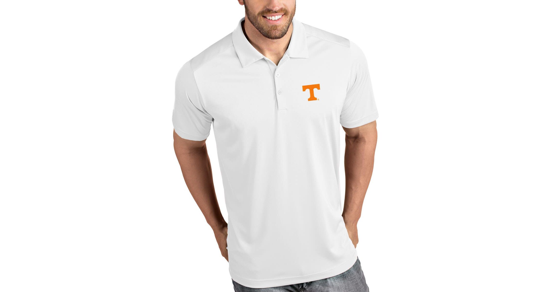 NCAA Tennessee Volunteers Tribute Polo - White