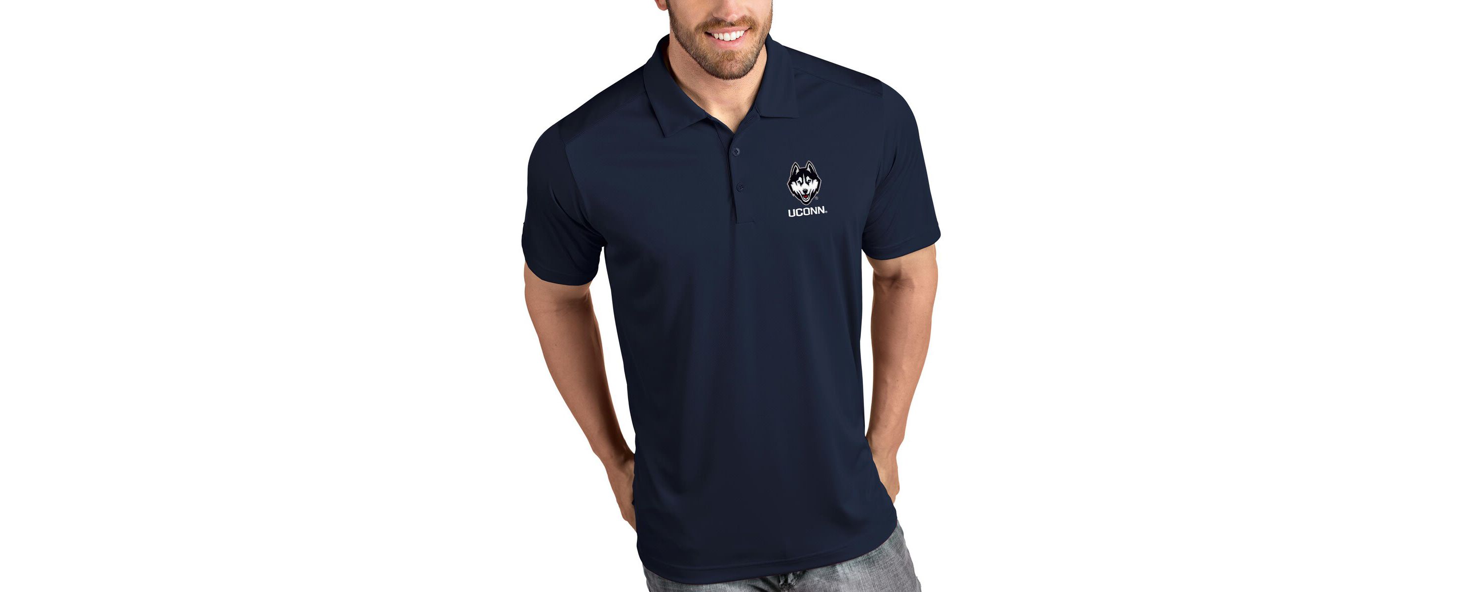 Connecticut Huskies NCAA UConn Huskies Tribute Polo - Navy