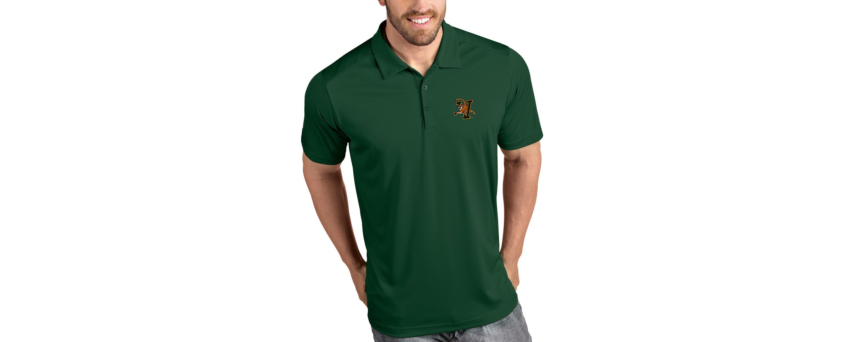 NCAA Vermont Catamounts Tribute Polo - Green