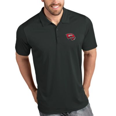 Antigua Men's NCAA Western Kentucky Hilltoppers Tribute Polo - Charcoal, Grey, 4XL