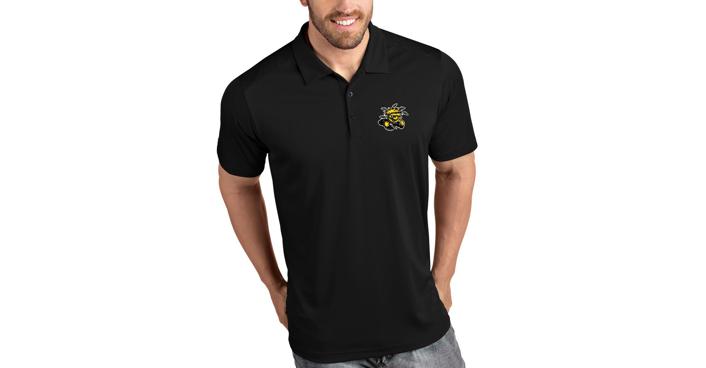 NCAA Wichita State Shockers Tribute Polo - Black