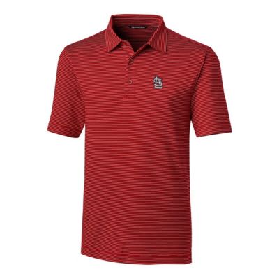 MLB St. Louis Cardinals Big & Tall Forge Pencil Stripe Polo