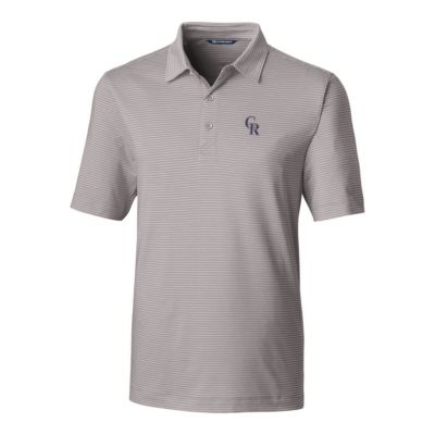 MLB Colorado Rockies Big & Tall Forge Pencil Stripe Polo