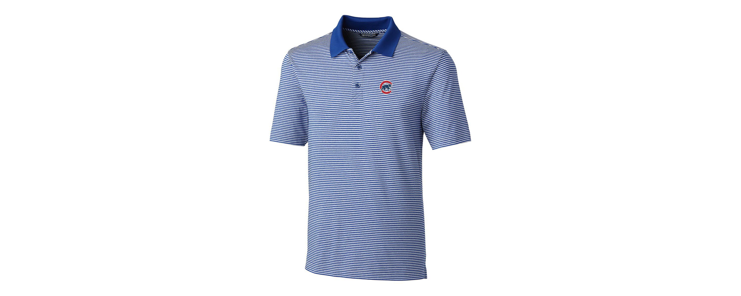MLB Chicago Cubs Big & Tall Forge Tonal Stripe Polo