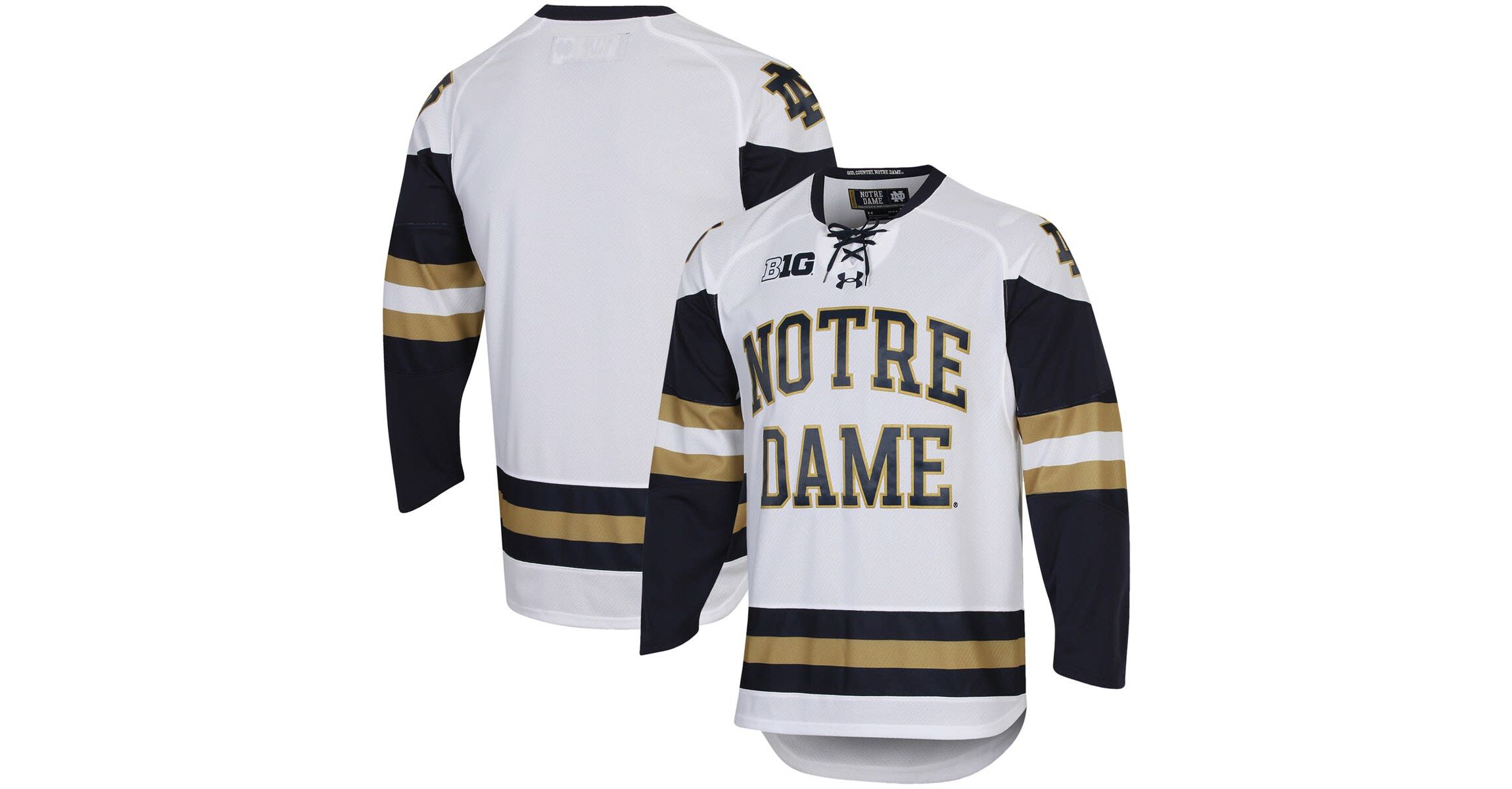 NCAA Under Armour Notre Dame Fighting Irish UA Replica Hockey Jersey