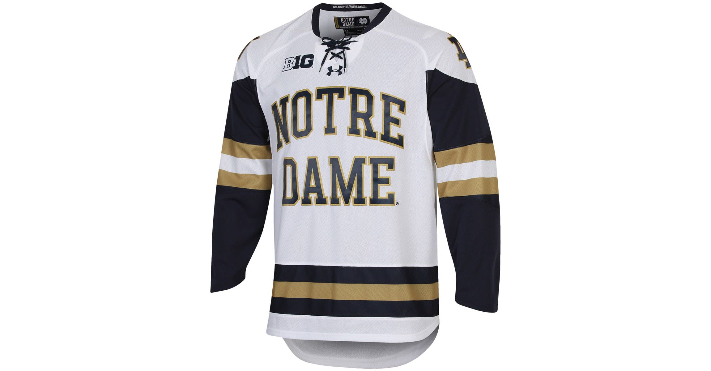 NCAA Under Armour Notre Dame Fighting Irish UA Replica Hockey Jersey