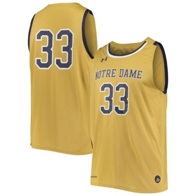 NCAA Under Armour #33 Notre Dame Fighting Irish NCAA Replica Basketball Jersey