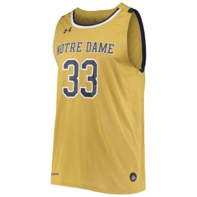 NCAA Under Armour #33 Notre Dame Fighting Irish NCAA Replica Basketball Jersey