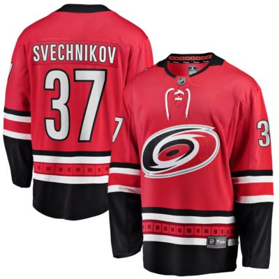 Men's NHL Fanatics Andrei Svechnikov Carolina Hurricanes Alternate Breakaway Player Jersey, Red, 4XL