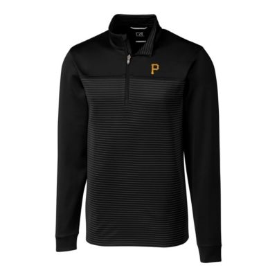 MLB Pittsburgh Pirates Big & Tall Traverse Stripe Half-Zip Pullover Jacket