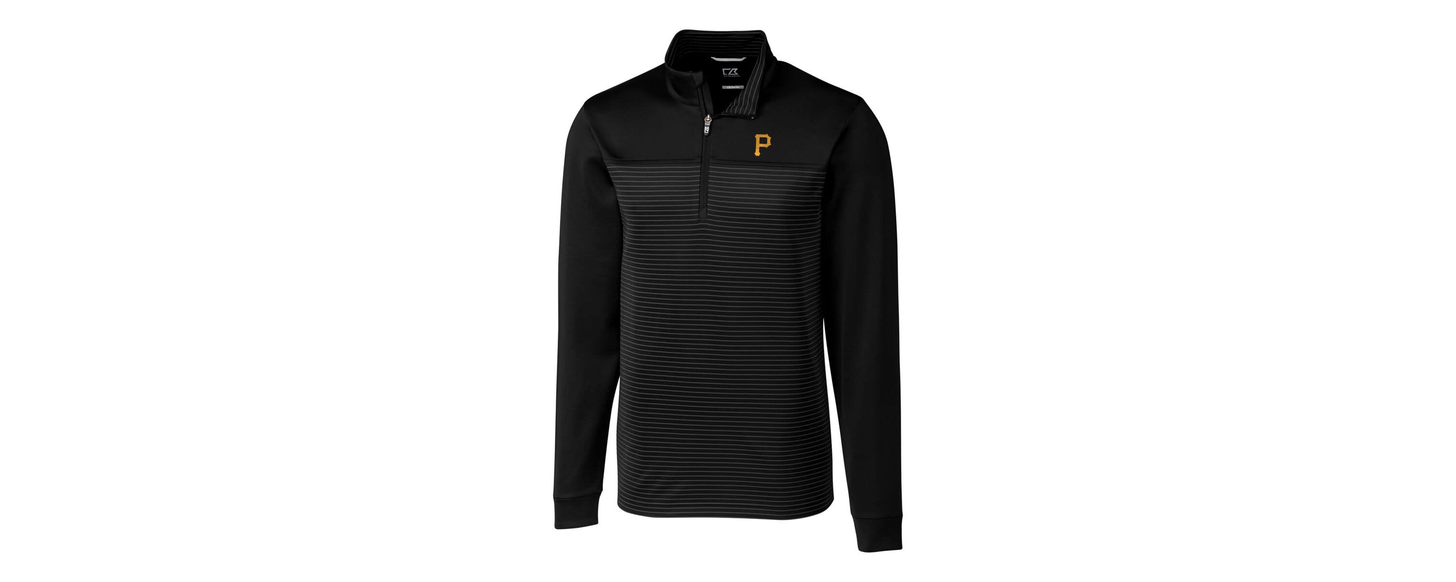MLB Pittsburgh Pirates Big & Tall Traverse Stripe Half-Zip Pullover Jacket