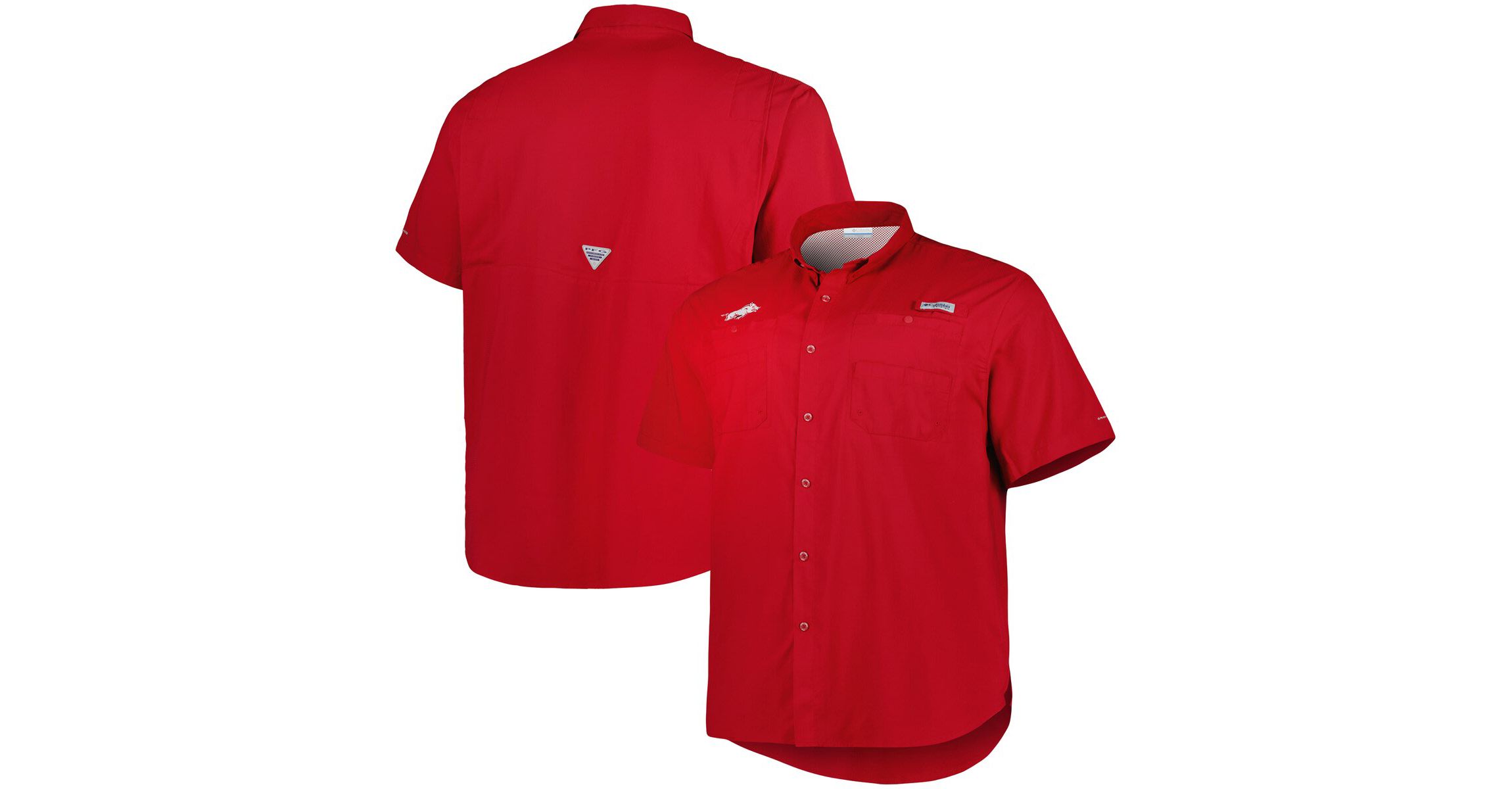 NCAA Arkansas Razorbacks Big & Tall Collegiate Tamiami Button-Down Shirt