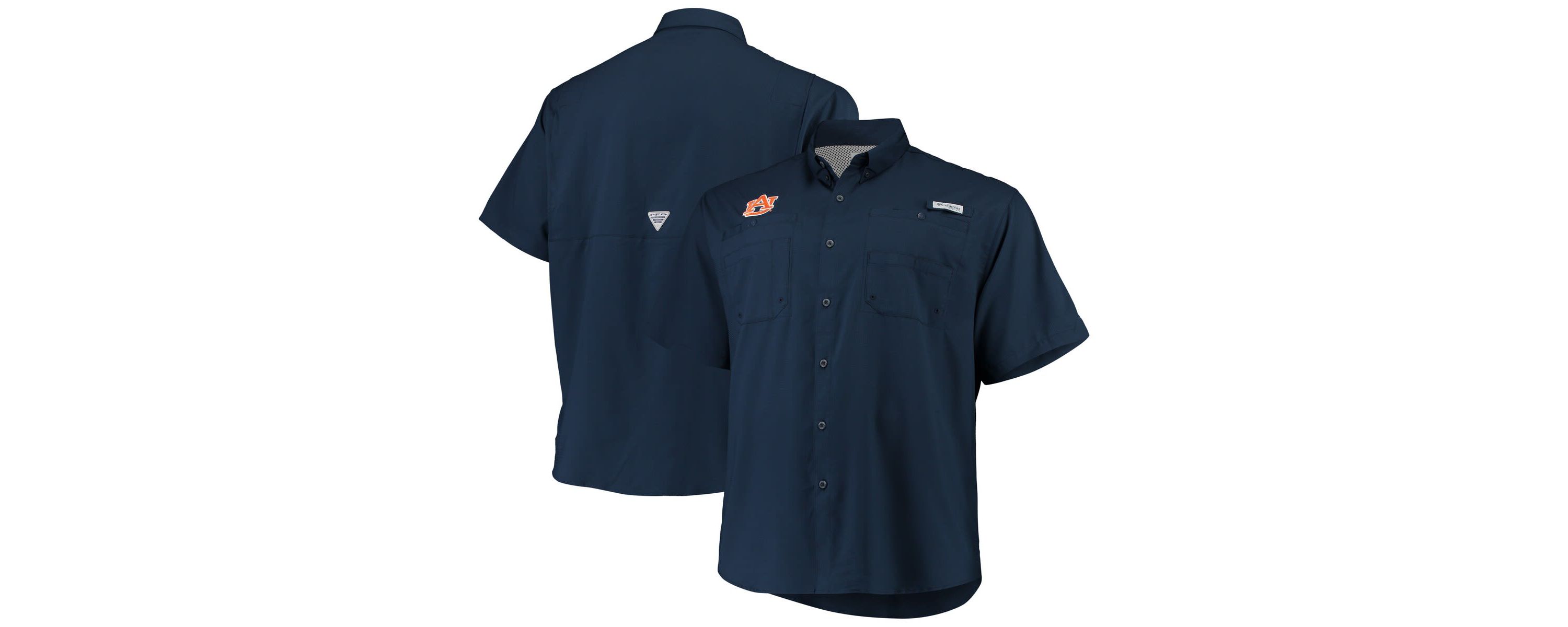 NCAA Auburn Tigers Big & Tall Collegiate Tamiami Button-Down Shirt