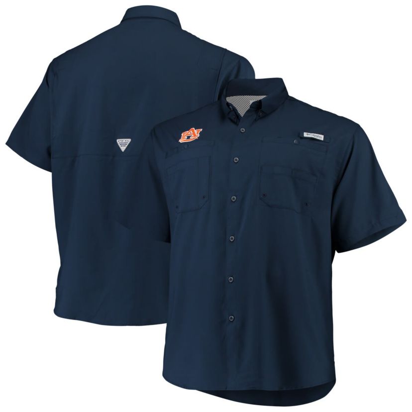 NCAA Auburn Tigers Big & Tall Collegiate Tamiami Button-Down Shirt