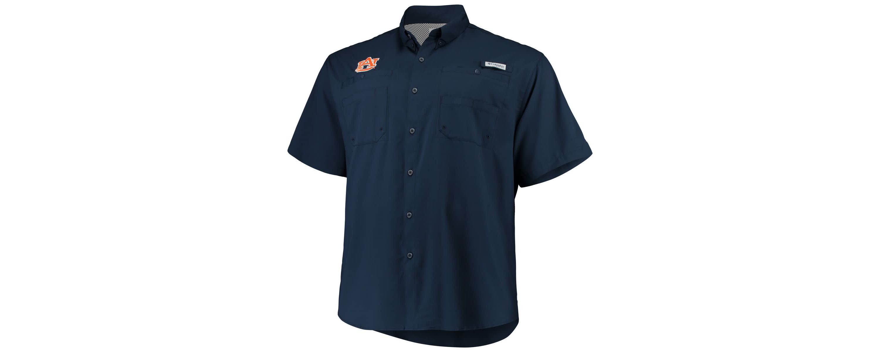 NCAA Auburn Tigers Big & Tall Collegiate Tamiami Button-Down Shirt