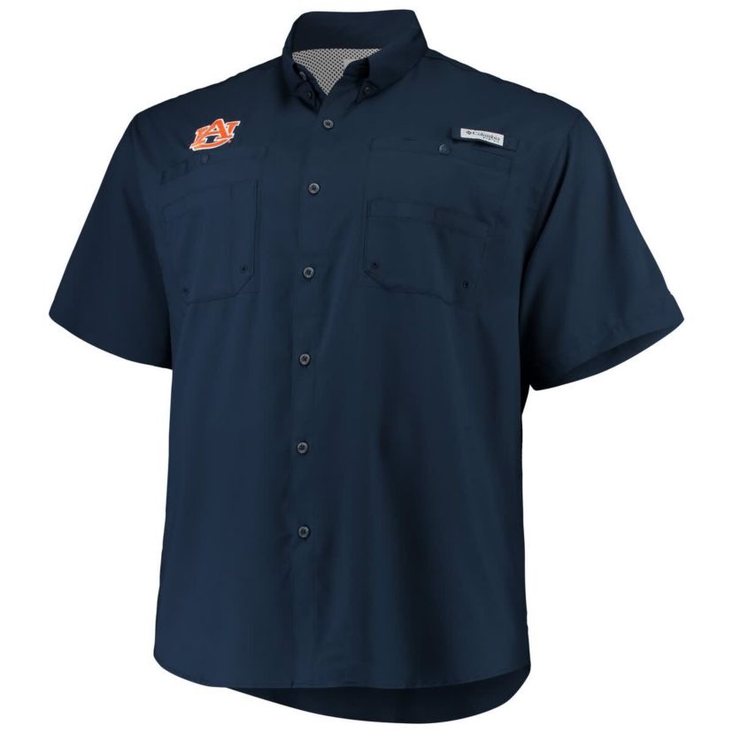 NCAA Auburn Tigers Big & Tall Collegiate Tamiami Button-Down Shirt