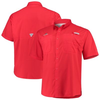 Columbia Men's NCAA Georgia Bulldogs Big & Tall Collegiate Tamiami Button-Down Shirt, Red, 5XL Tall