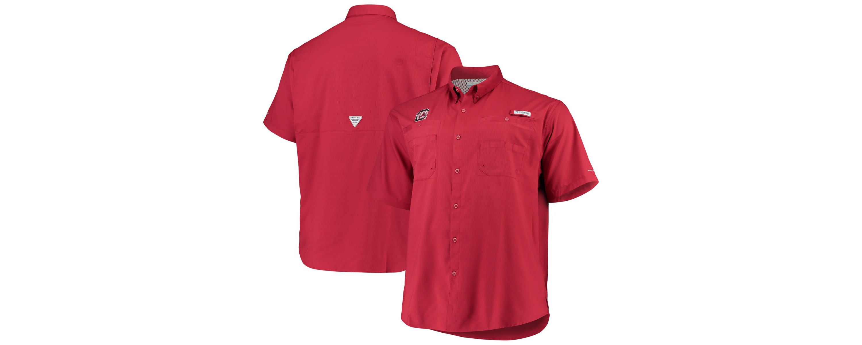NCAA South Carolina Gamecocks Big & Tall Collegiate Tamiami Button-Down Shirt