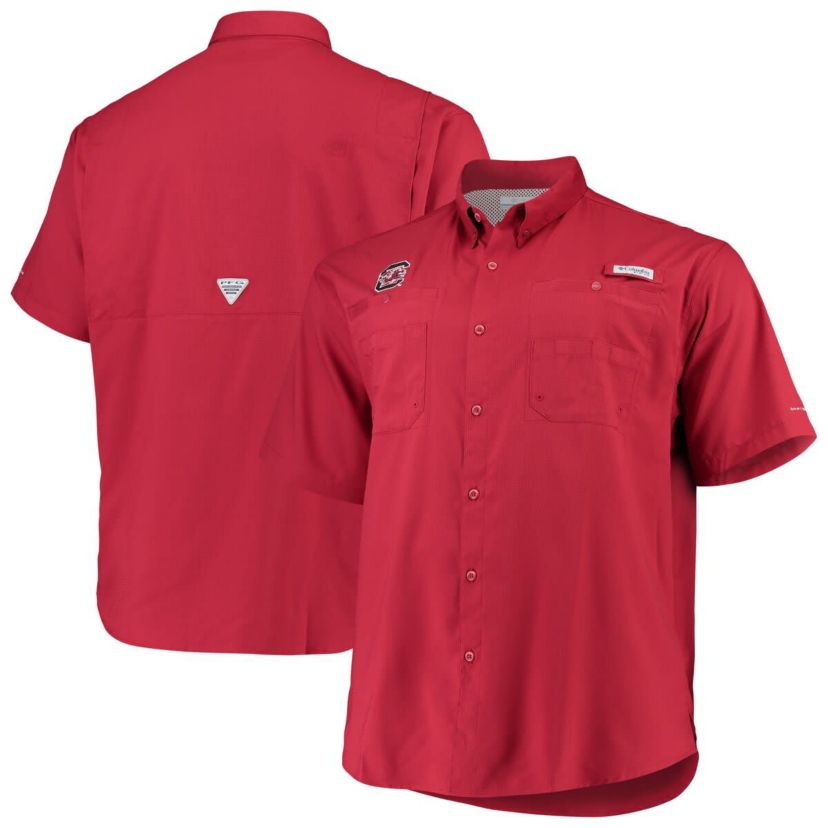 NCAA South Carolina Gamecocks Big & Tall Collegiate Tamiami Button-Down Shirt