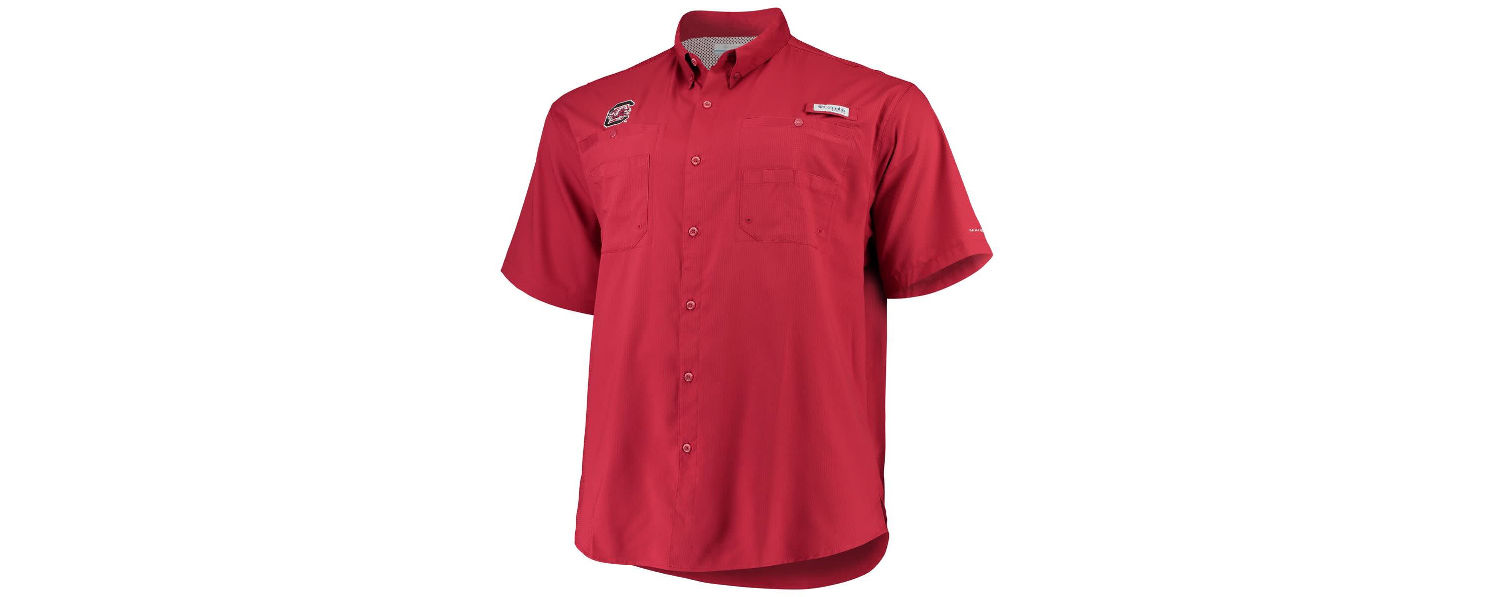 NCAA South Carolina Gamecocks Big & Tall Collegiate Tamiami Button-Down Shirt