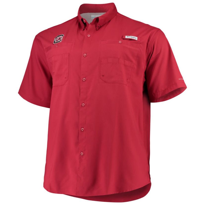 NCAA South Carolina Gamecocks Big & Tall Collegiate Tamiami Button-Down Shirt