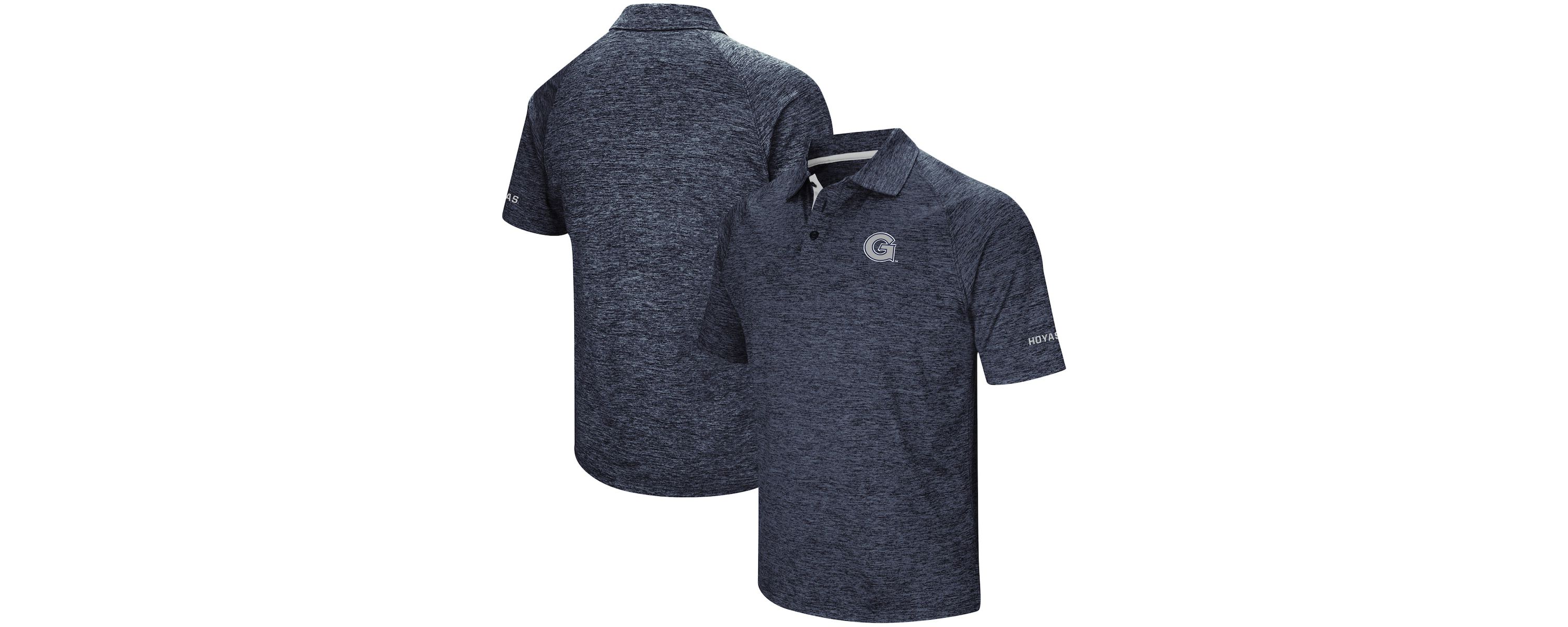 NCAA ed Georgetown Hoyas Down Swing Raglan Polo