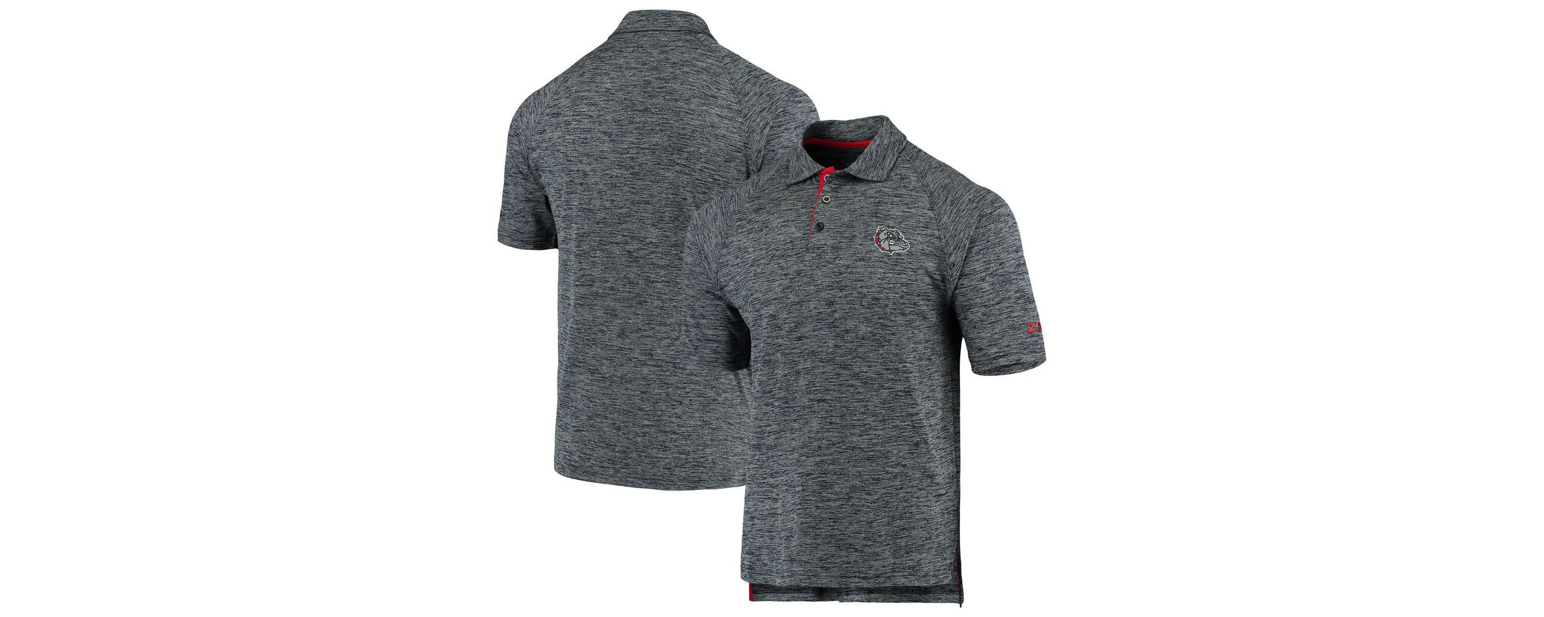 Gonzaga University Bulldogs NCAA ed Gonzaga Bulldogs Down Swing Raglan Polo