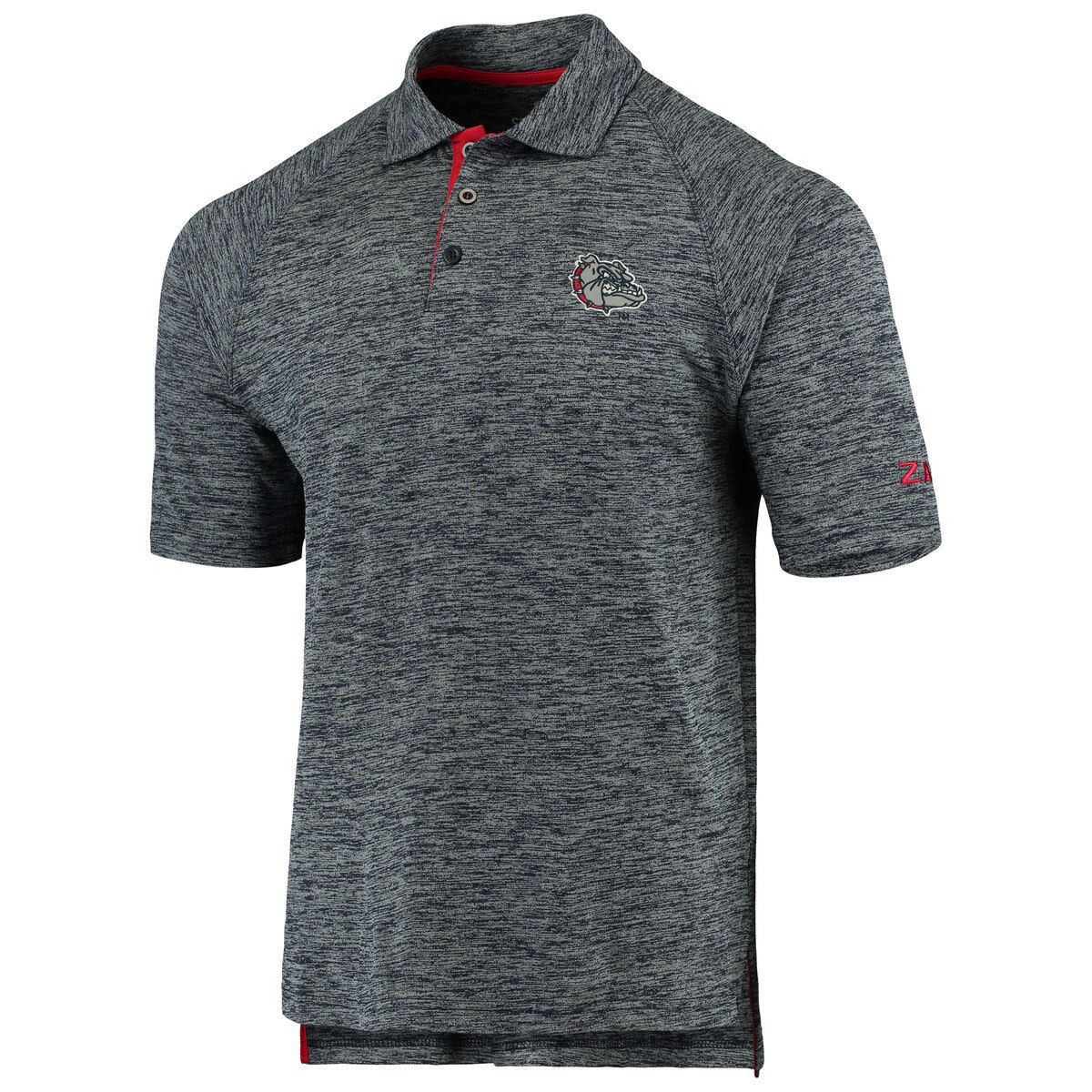 Gonzaga University Bulldogs NCAA ed Gonzaga Bulldogs Down Swing Raglan Polo
