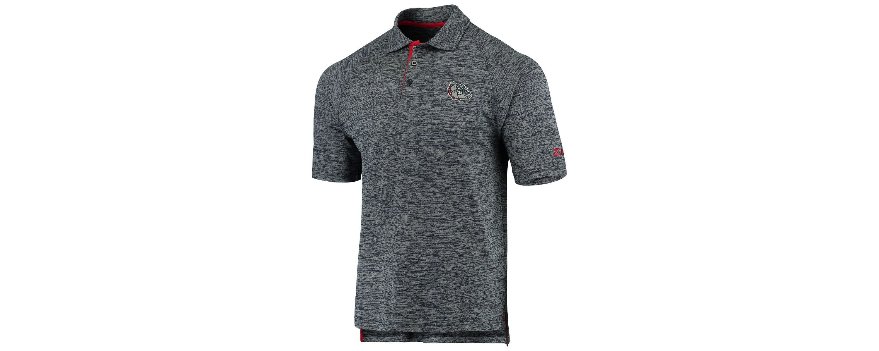 Gonzaga University Bulldogs NCAA ed Gonzaga Bulldogs Down Swing Raglan Polo