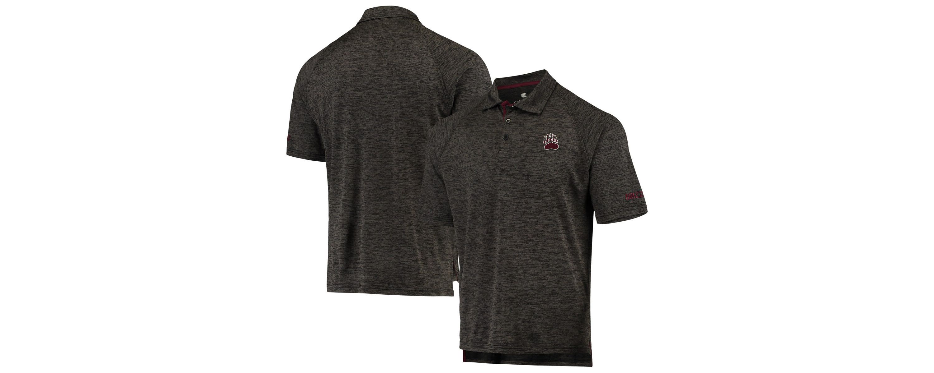 NCAA ed Montana Grizzlies Down Swing Raglan Polo