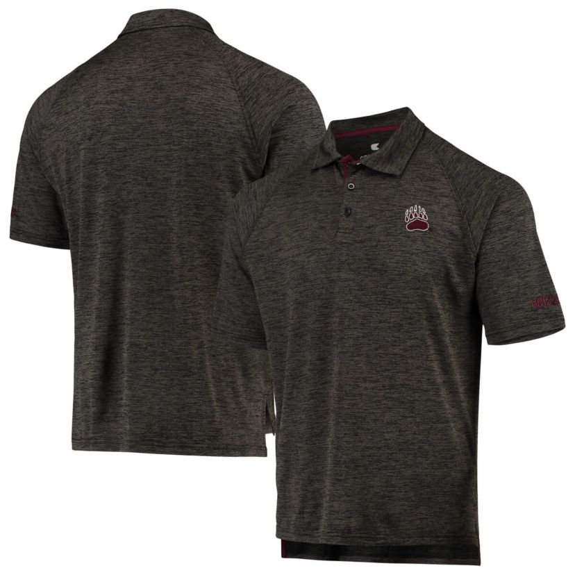 NCAA ed Montana Grizzlies Down Swing Raglan Polo