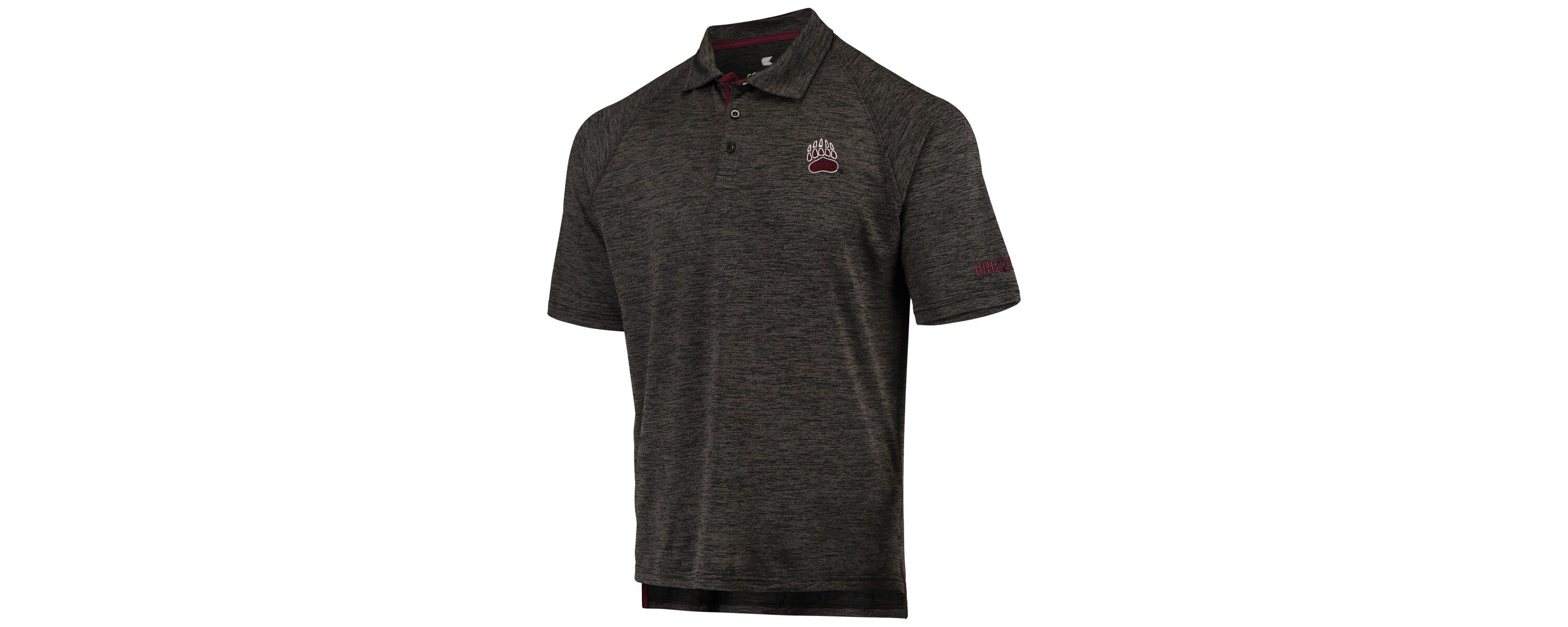 NCAA ed Montana Grizzlies Down Swing Raglan Polo