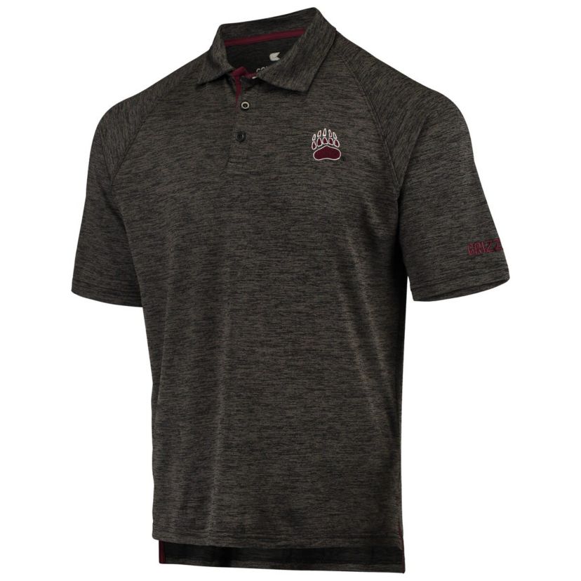 NCAA ed Montana Grizzlies Down Swing Raglan Polo