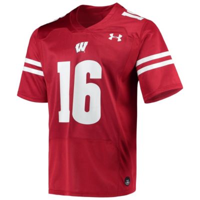 NCAA Under Armour Russell Wisconsin Badgers Replica Alumni Jersey