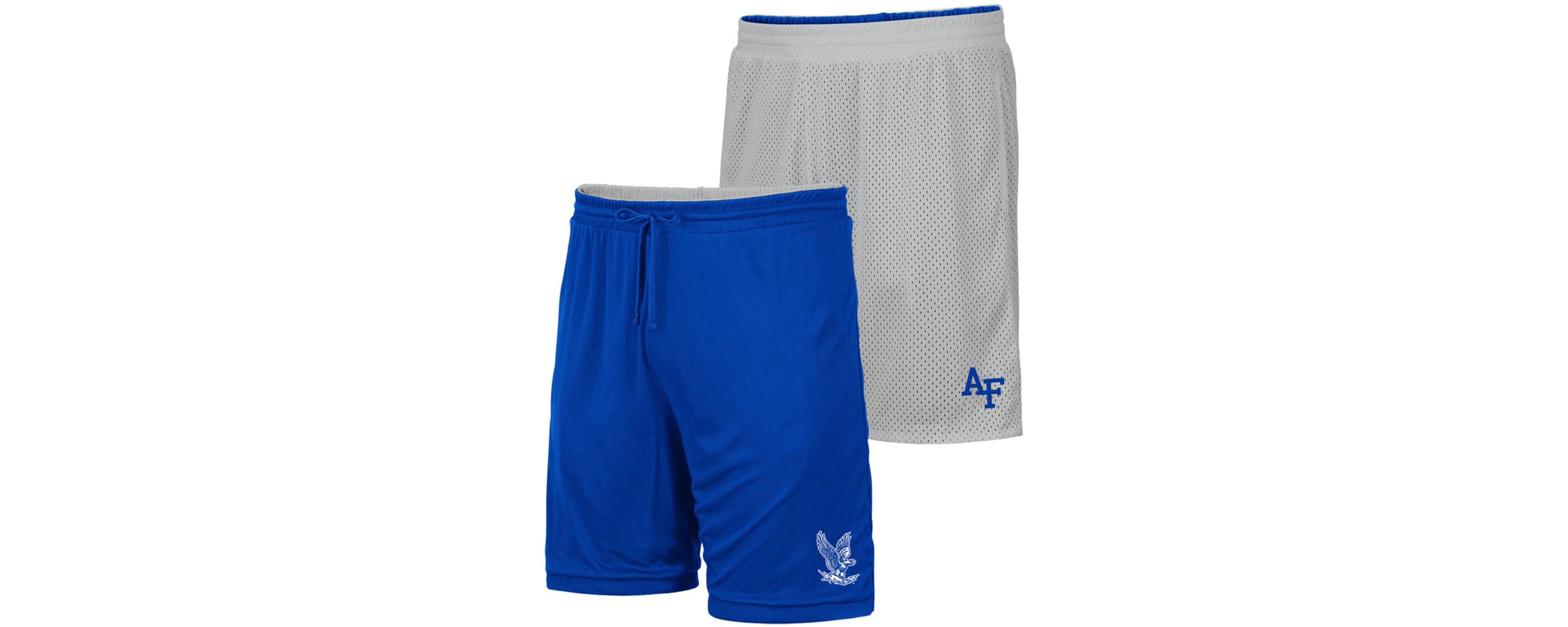 NCAA Gray/Royal Air Force Falcons Wiggum Reversible Shorts