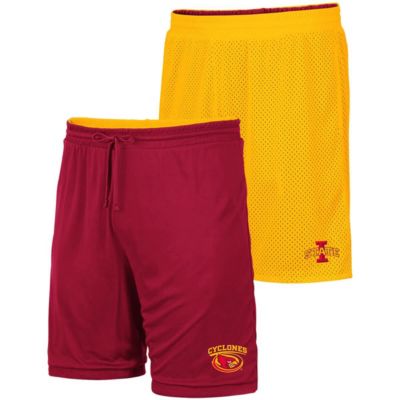 NCAA Gold/Cardinal Iowa State Cyclones Wiggum Reversible Shorts