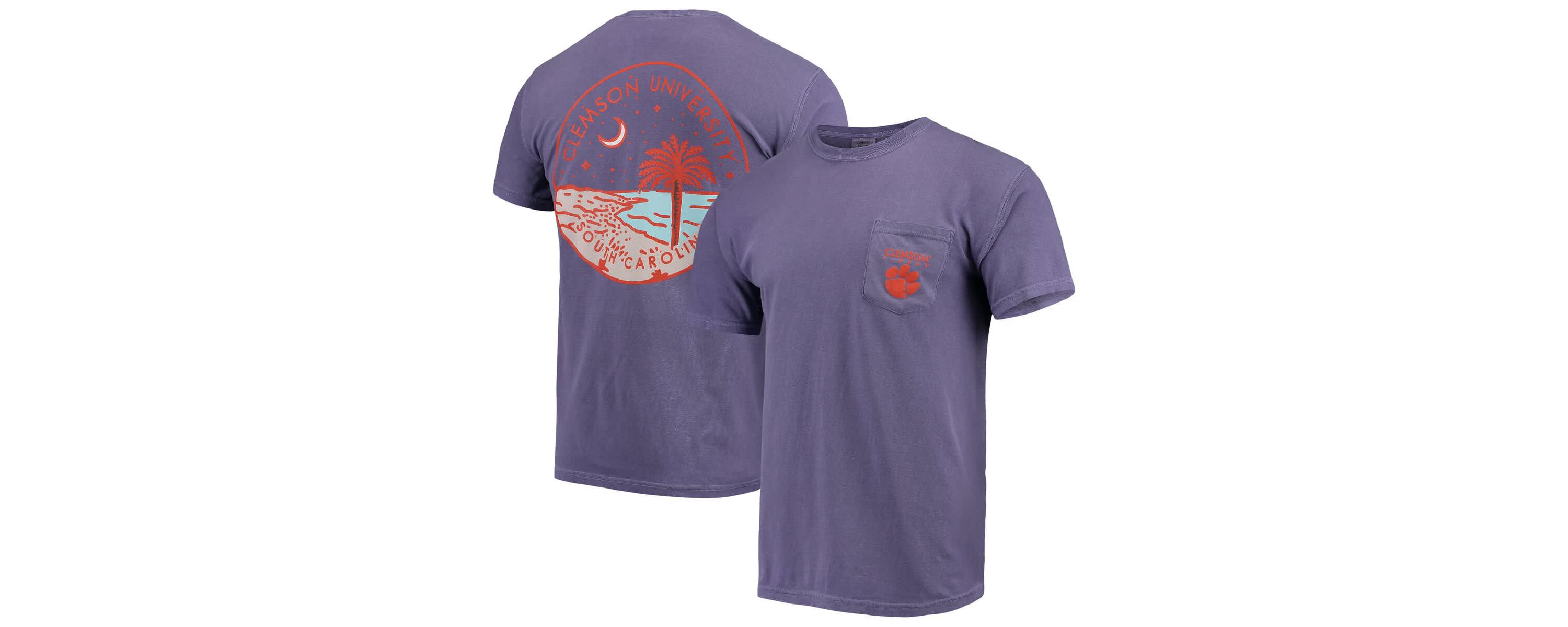 NCAA Clemson Tigers Circle Scene Pocket T-Shirt