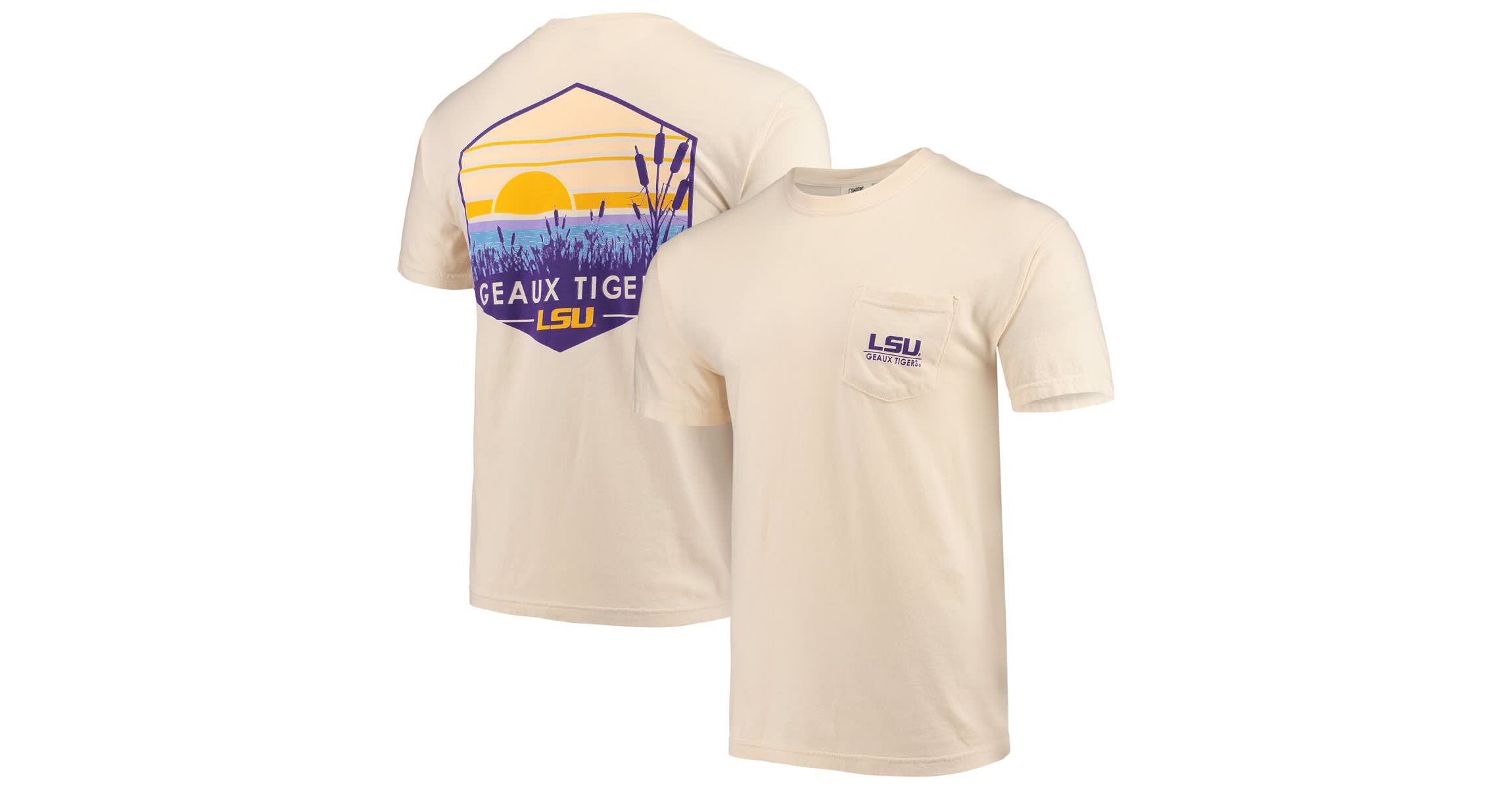 NCAA LSU Tigers Landscape Shield Pocket T-Shirt