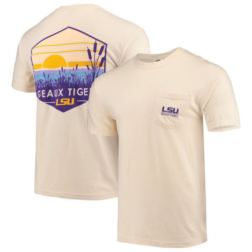 NCAA LSU Tigers Landscape Shield Pocket T-Shirt