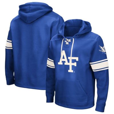 Colosseum Mens NCAA Air Force Falcons 20 LaceUp Pullover Hoodie