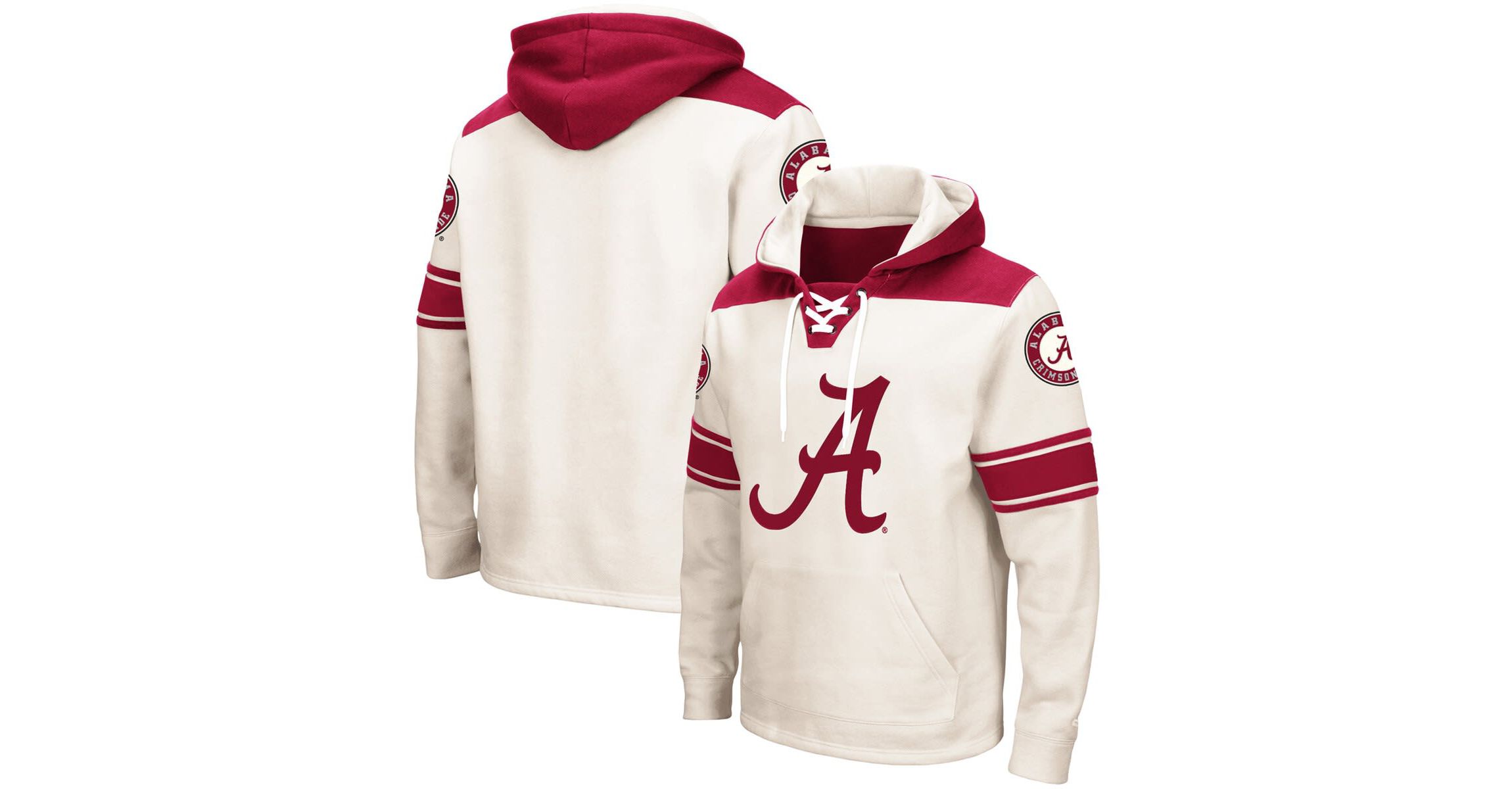 Alabama Crimson Tide NCAA Alabama Tide 2.0 Lace-Up Pullover Hoodie